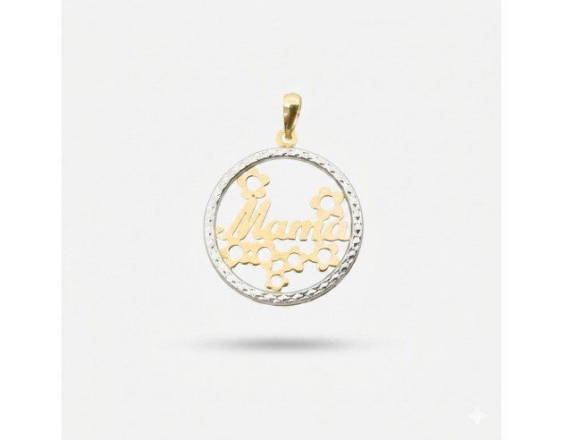 Medalla Oro Bicolor Mama Flores