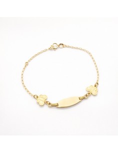 Esclava Oro Chapa Oval...