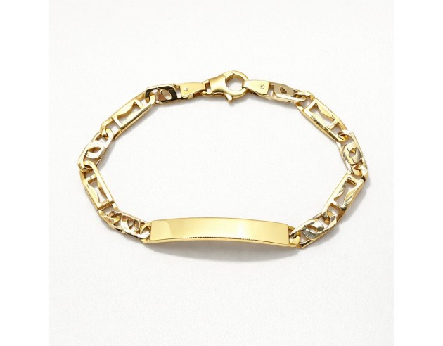 Esclava Oro Bicolor Maciza