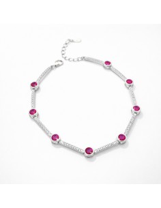 Pulsera Plata Tipo Riviere...