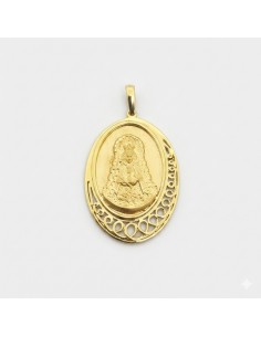 Medalla Oro Ovalada Orla...