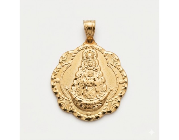 Medalla Oro Virgen del Rocío Pandereta