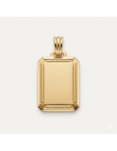 Chapa Oro Rectangular Borde...