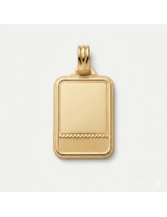 Chapa Oro Rectangular Parte...