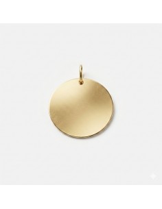Chapa Oro Disco Liso 16mm