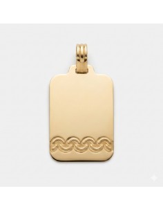 Chapa Oro Rectangular...