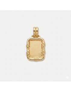 Chapa Oro Rectangular Marco...