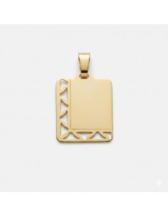Chapa Oro Rectangular...