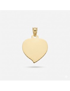 Chapa Oro Corazón Liso