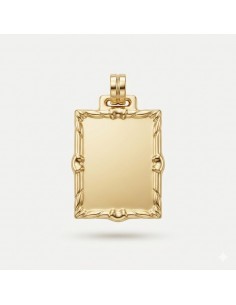 Chapa Oro Rectangular Marco