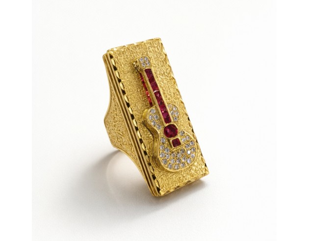 Sello Oro Rectangular Guitarra...