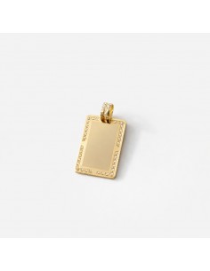 Chapa Oro Rectangular Marco...