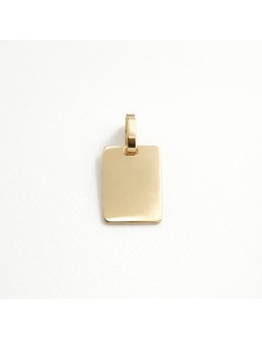 Chapa Oro Rectangular Lisa...