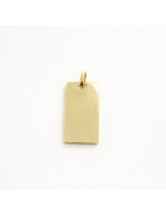 Chapa Oro Rectangular Lisa...