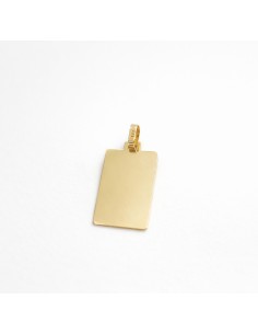 Chapa Oro Rectangular Lisa...