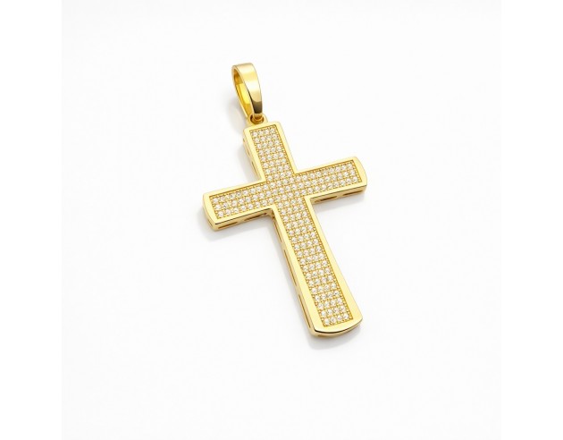 Cruz Oro Bicolor Centro Cuajado...