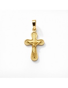 Cruz Oro Redondeada Cristo...