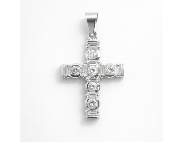 Cruz Oro Blanco Circonitas