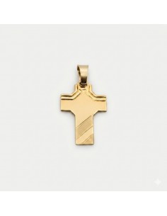 Cruz Oro Plana Mate y Brillo