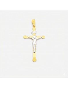 Cruz Oro Bicolor Cristo...