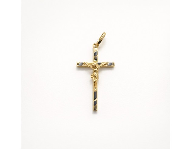 Cruz Oro Bicolor Cristo
