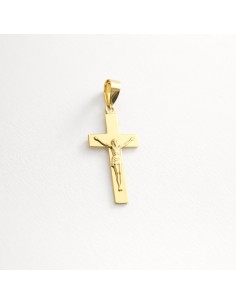 Cruz Oro Lisa Plana Cristo...