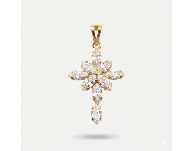 Cruz Oro Circonitas Marquis