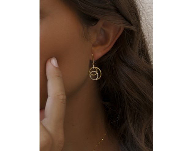 Pendientes Linea Argent Plata Bicolor...