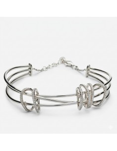 Pulsera Plata Línea Argent...