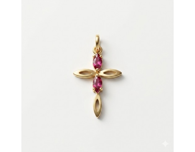 Cruz Oro Dos Rubies
