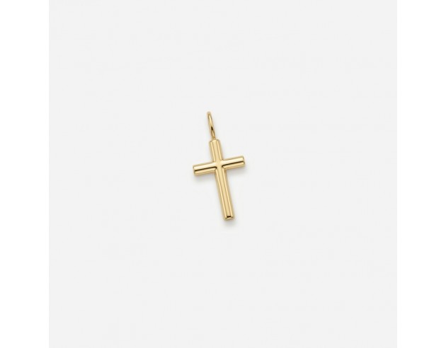 Cruz Oro Mini Redonda Brillo