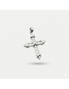 Cruz Oro Blanco Brillantes...