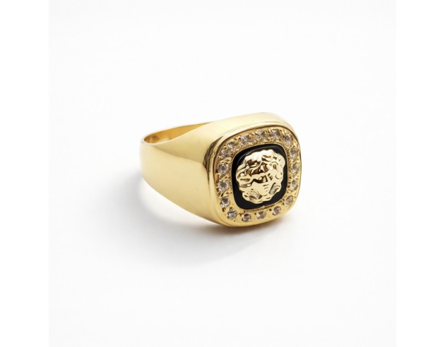 Sello Oro Tabla Cuadrada Onix Versace...