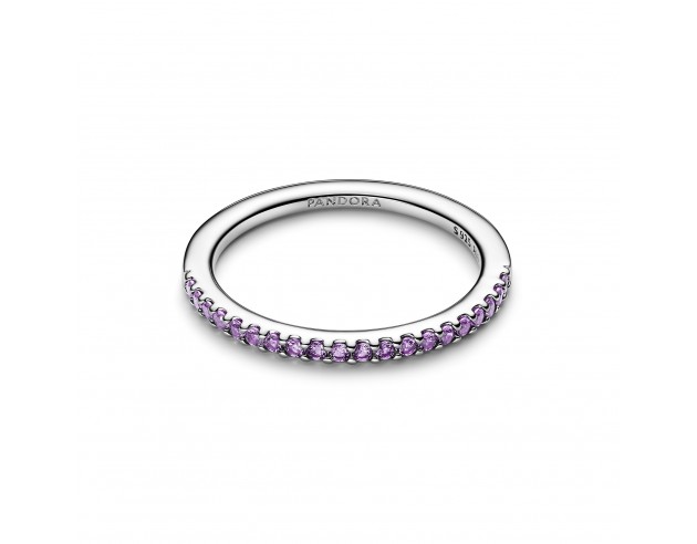 Anillo Pandora Banda Brillante Morado...