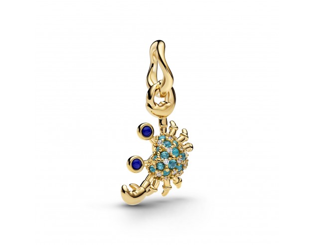 Charm Pandora Colgante Cangrejo 14k...