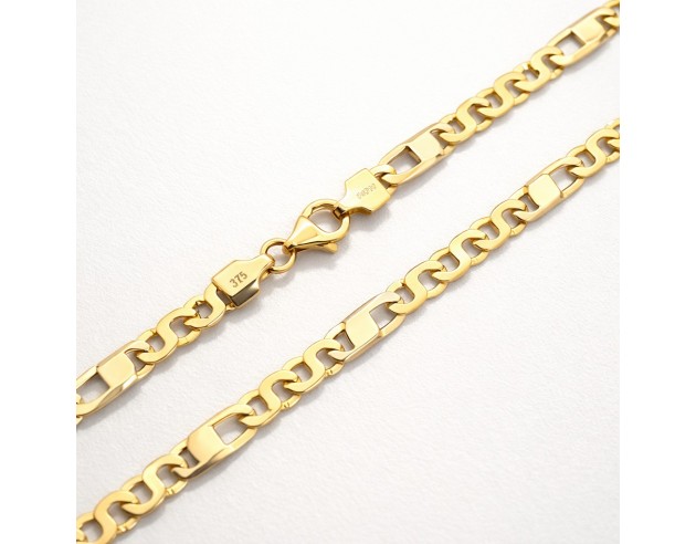 Cadena Oro Bicolor Maciza Ochos