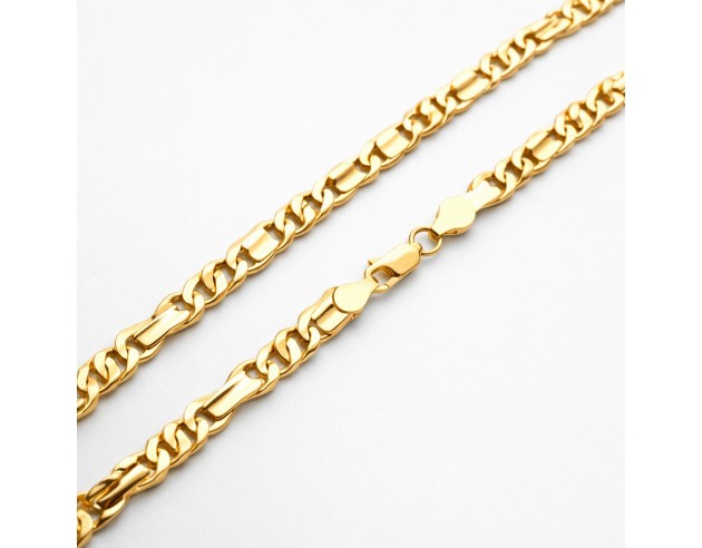 Cadena Oro Maciza Eslabones Tipo Ochos