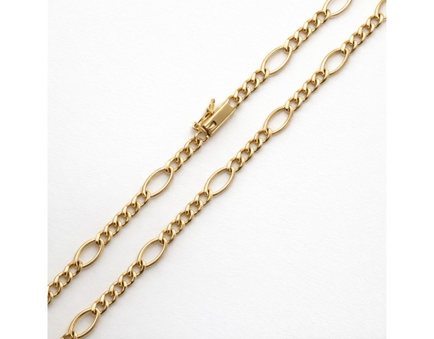 Cadena Oro Maciza Barbada con Bilbaina