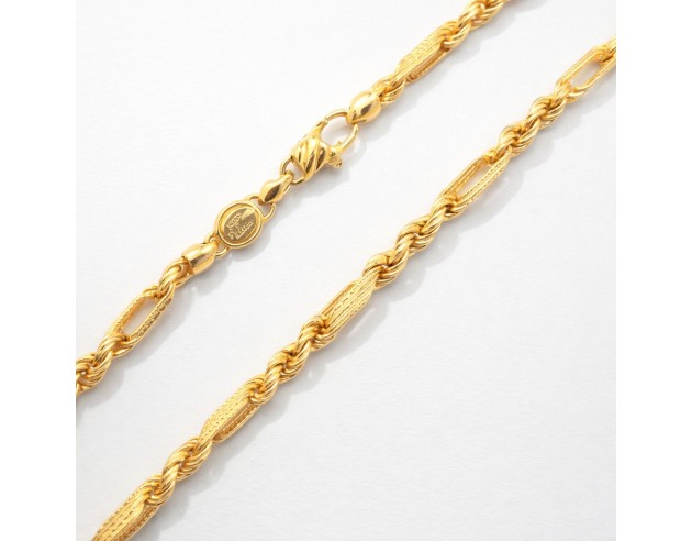 Cordon Oro Hueco Combinado con Tubo...