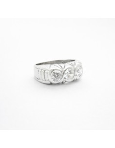 Tresillo Oro Blanco Brazo...