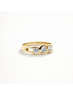 Tresillo Oro Circonitas