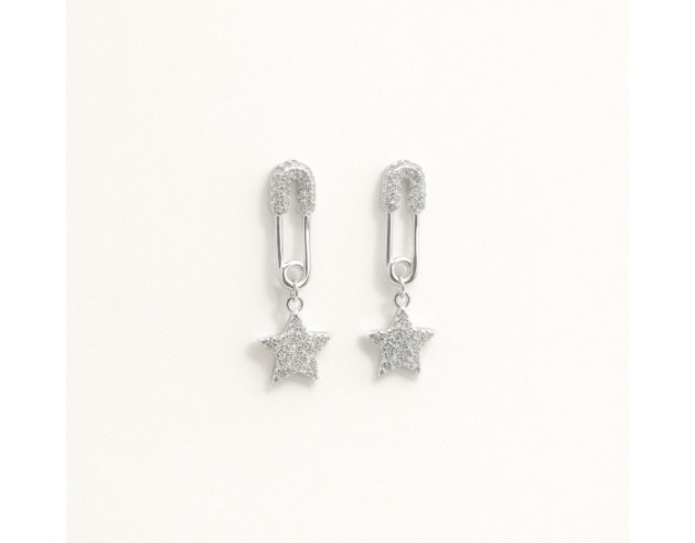 Pendientes Plata Imperdible Estrella...