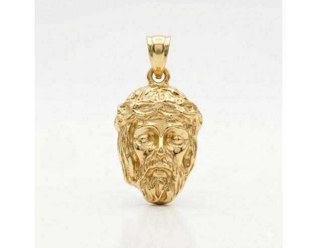 Cabeza de Cristo Oro Relieve