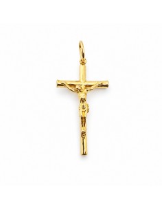 Cruz Oro Cristo Relieve