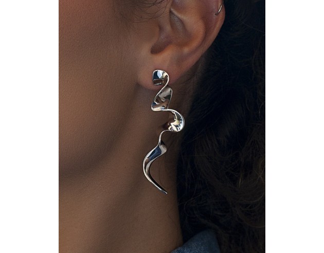 Pendientes Linea Argent Plata Largos...
