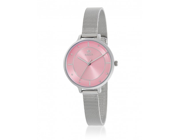 Reloj Marea Señora Malla Esfera Rosa...