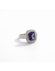 Sortija Plata Piedra Morada...