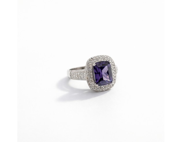 Sortija Plata Piedra Morada...