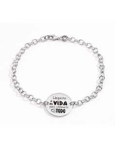 Pulsera Plata Llegasta a mi...