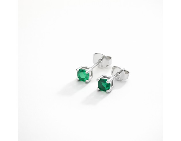 Pendientes Plata Esmeraldas Cuatro...
